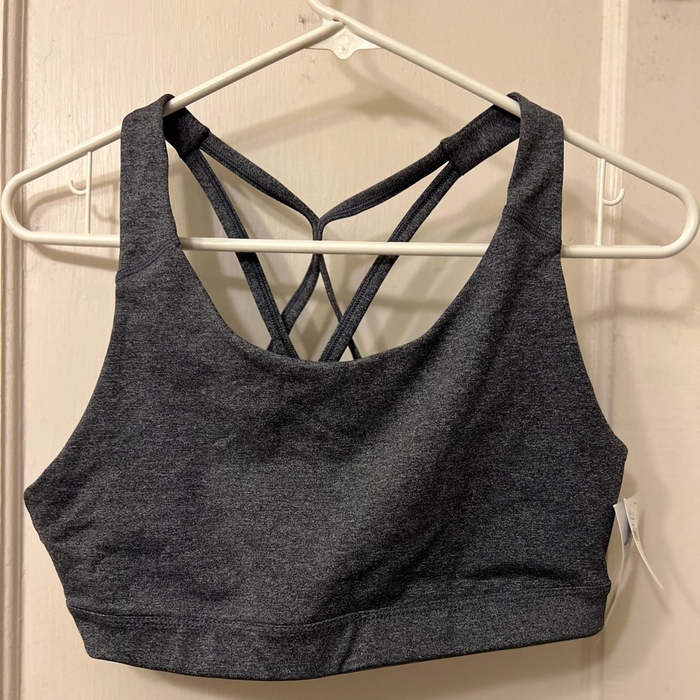 NWT old navy heather grey sports bra